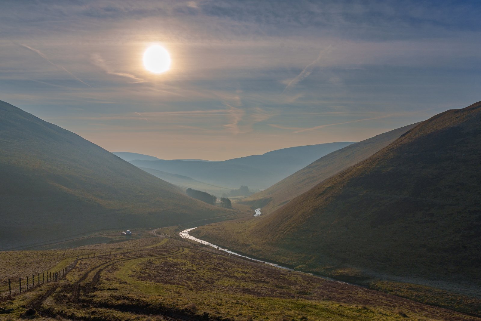 Sunlit Valley, Cheviot Hills - a photography print from NorthernPixl