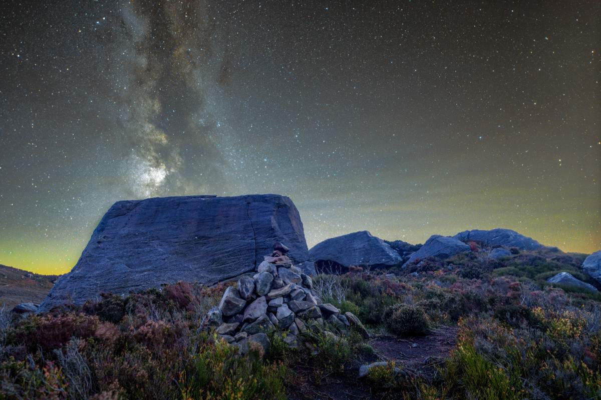 Milky Way Over the Drake Stone
