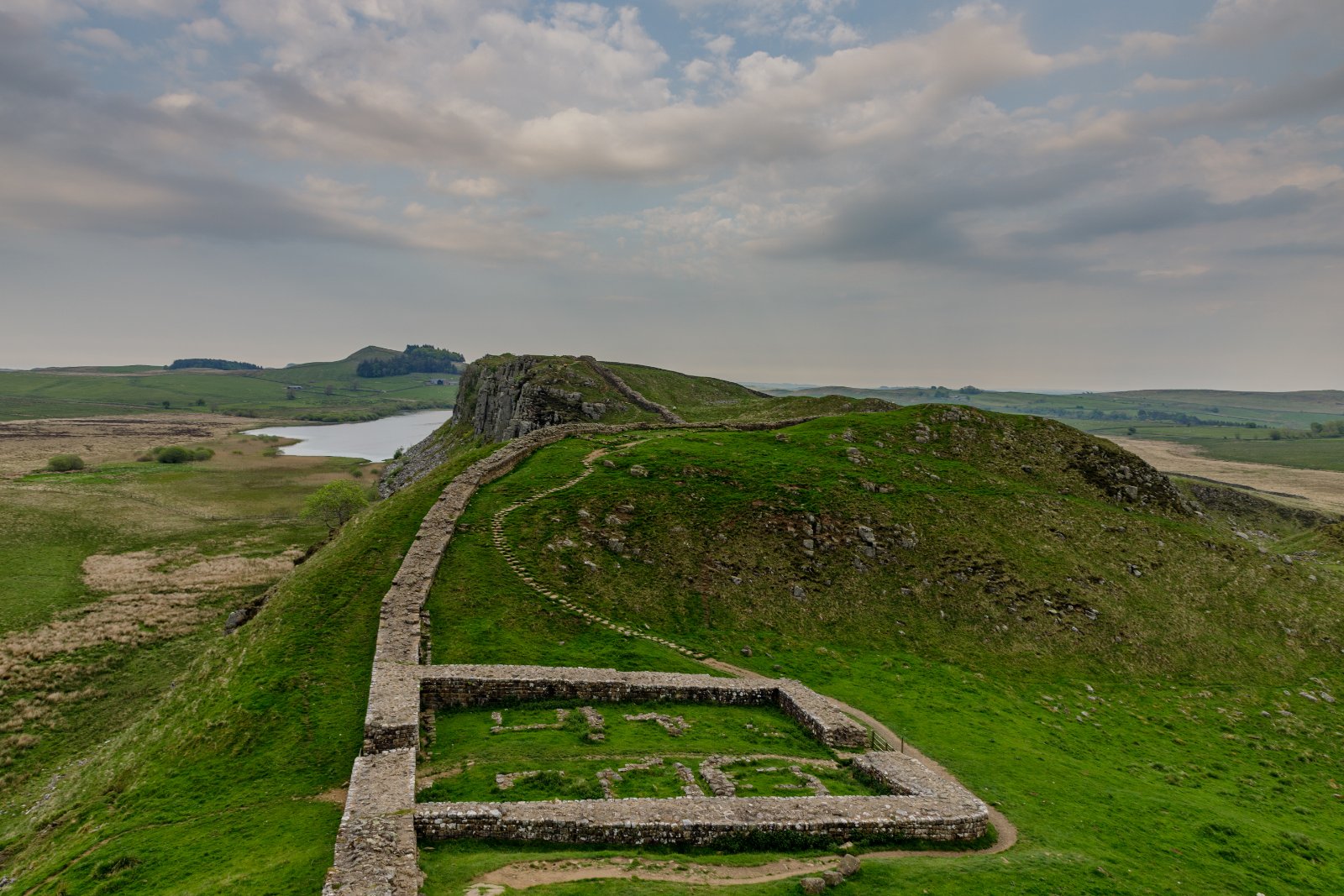 Hadrian's Wall Above the Lough - a photography print from NorthernPixl