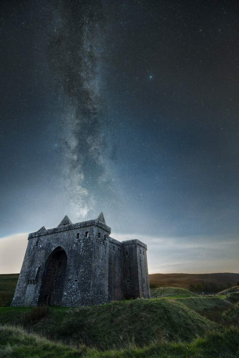 Milky Way Over Hermitage Castle - a photography print from NorthernPixl