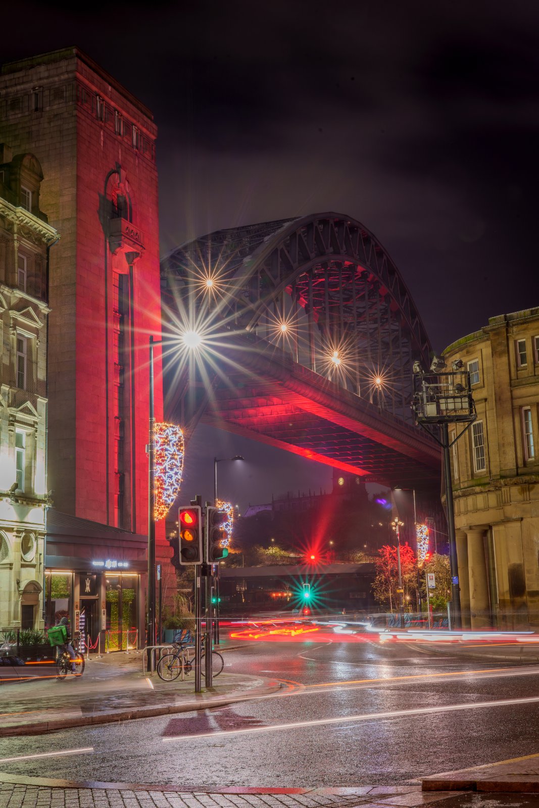 Tyne Bridge, Christmas Lights - a photography print from NorthernPixl
