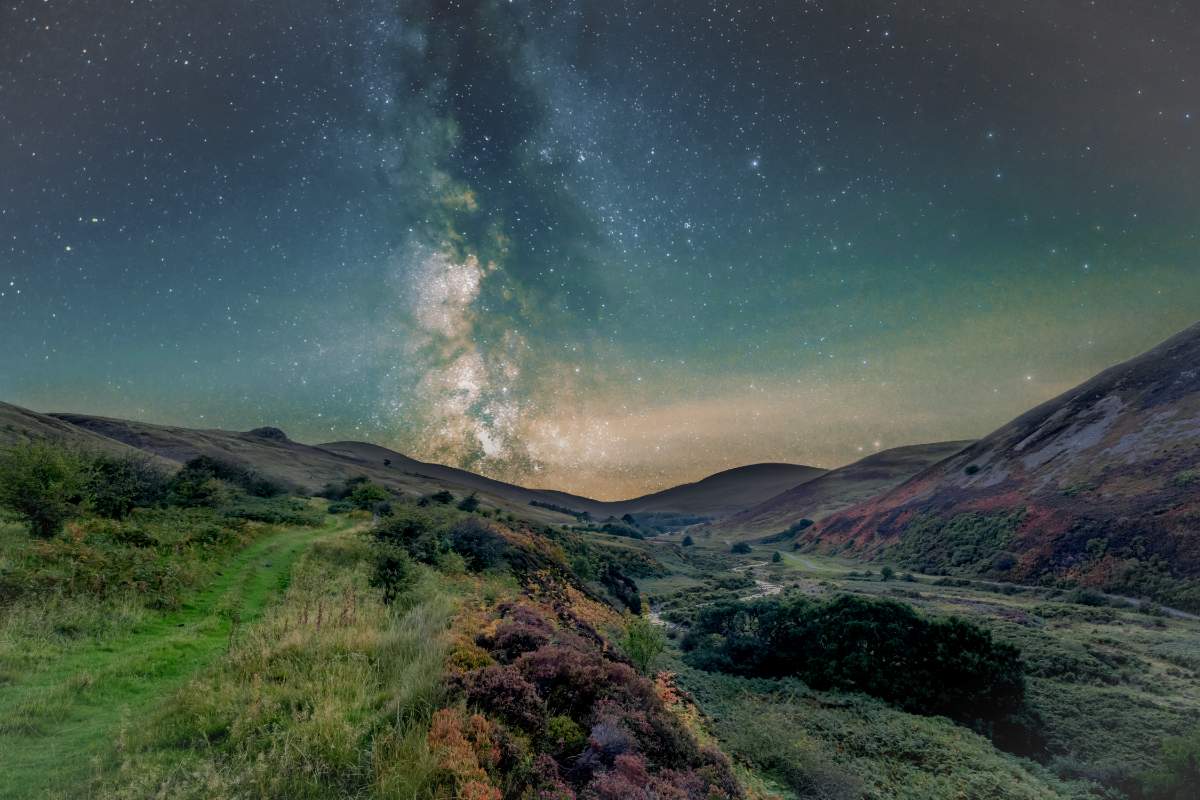 Milky Way Rising Over Harthope Valley